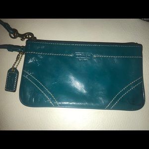 Coach Leather Wristlet